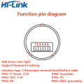 Hilink Fingerprint Recognition Module HLK-ZW101 Low power finger detection capacitive semiconductor fingerprint sensor. 