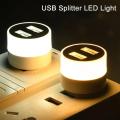USB Plug Lamp Mobile Power Charging LED Small Night Lights Book Lamps Eye Protection Reading Light with USB Splitter Converter. 