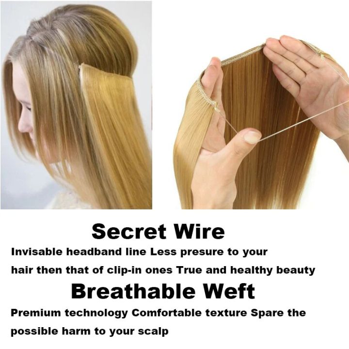 No%20Clips%20Hair%20Natural%20Wavy%20Curly%20False%20Hair%20Piece%20Woman%20Synthetic%20Hair%20Extensions%20Artificial%20Long%20Wig%20Fish%20Line%20-%20Image%205