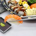 Stainless Steel Chopsticks Reusable Silver Lightweight 304 Metal Chopsticks Dishwasher Safe - 5 Pairs (Silver). 