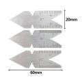 3pcs thread gauge center gauge measure 55 ° 60 °angle degrees template Inch Metric screw pitch tool measure test detecting tool.