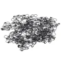 Black Elegant Coil-Less Metal Hijab Pins - Stylish & Secure. 