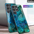 Phone Case for Samsung Galaxy S24 Back Cover Fashion Marble Hard Tempered Glass Protector Soft Silicone Cover For Samsung Galaxy S24 Ultra Plus Cover Cases. 