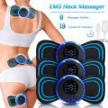 Tens Units EMS Mini Massager,Muscle Stimulator Full Body Relaxation Machine Rechargeable Device for Legs Back Neck Pain Relief Electromagnetic Therapy For Unisex. 