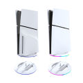 For PS5 Slim Console Vertical Stand For PS5 Slim Optical Drive/digital Version Base Stand With Atmosphere RGB Light Universal Hudduo. 