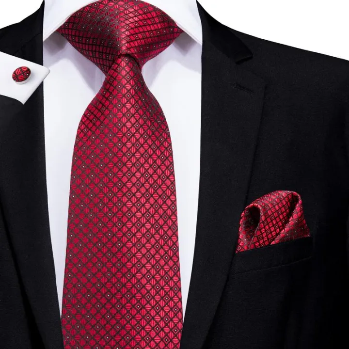 Hi-Tie%20Designer%20Red%20Burgundy%20Plaid%20Silk%20Wedding%20Tie%20For%20Men%20Handky%20Cufflink%20Gift%20Mens%20Necktie%20Fashion%20Business%20Party%20Dropshiping%20KEEMEEUYZO%20-%20Image%202