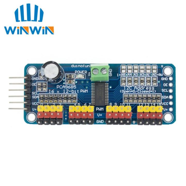 【happy one】1pcs PCA9685 16 Channel PWM motor I2C Module Robot | Daraz ...