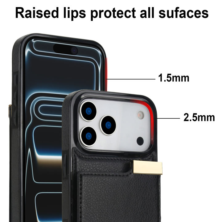 HOCE%20Fashion%20Leather%20Wallet%20Phone%20Case%20For%20iPhone%2017%2016%2015%2014%2013%2012%2011%20Pro%20Max%20Plus%20Air%20XR%20XS%20X%207%208%2014%2015%2016%20Plus%20Cases%20Organ%20Card%20Holder%20Anti-drop%20Shockproof%20Cover%20-%20Image%205