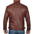 Plus Size Jacket S-5XL Men's Autumn Winter Leather Jacket Casual Stand Collar Motorcycle Biker Coat Zip Up Outwear. 