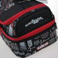Australia Smiggle High Quality Original Lunch Bag Boys Black Red Soccer Bento Bag Fruit Lunchbox Portable Waterproof Picnic Box. 