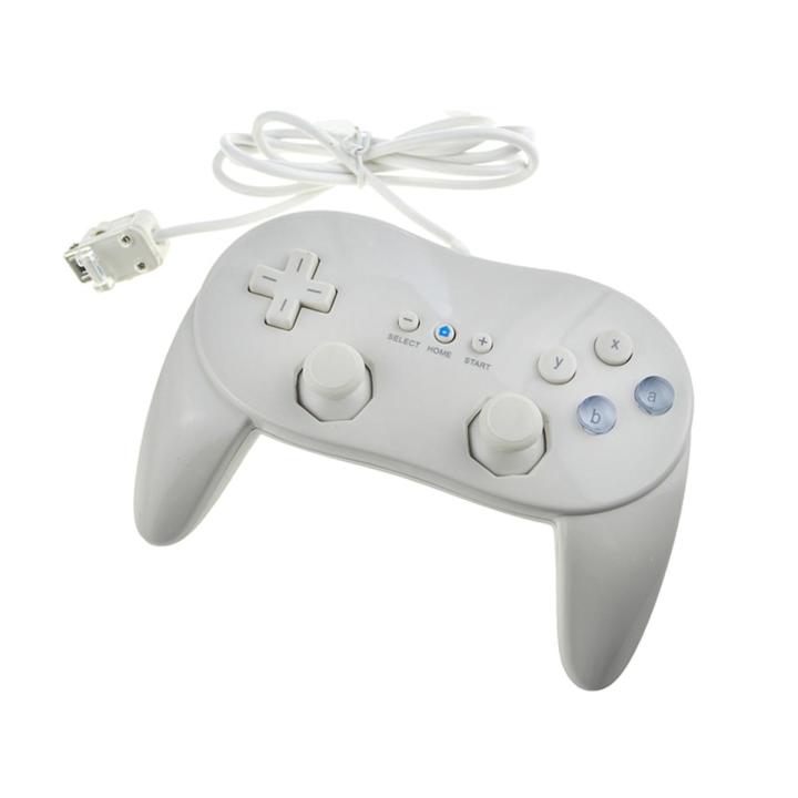 White/Black Classic Wired Game Controller Gaming Pro Remote Game Controller Gamepad For Nintendo Wii