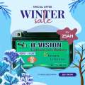 12 Volt 25ah battery D Vision lithium-ion battery BMS Protection with 1 Year Guarantee. 
