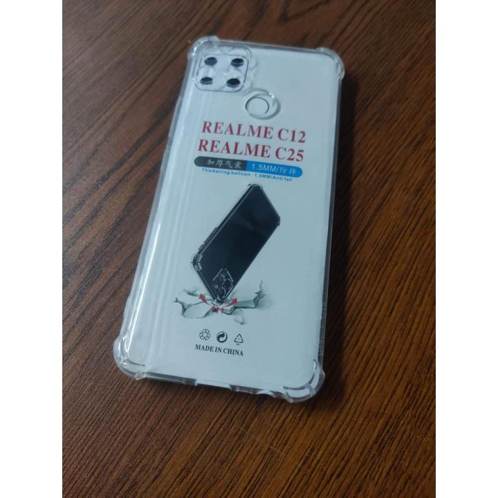 clear transparent back cover for Realme c12/c15