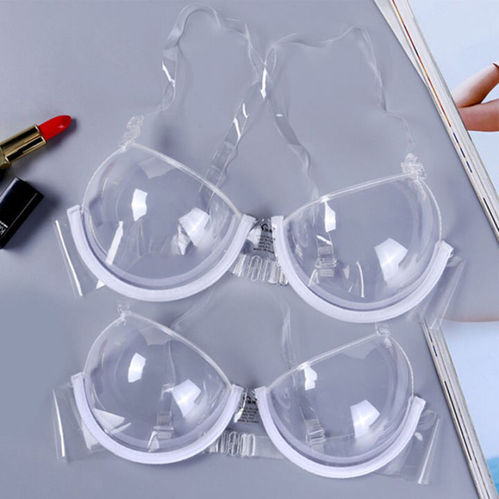 %E3%80%90VisioN%20Shop%E3%80%91Women%203/4%20Cup%20Transparent%20Plastic%20Bra%20Gather%20Push%20Up%20Invisible%20Bras%20Underwear%20See%20Bralette%20Mujer%20-%20Image%202