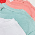 Women's Round Neck Short Sleeve Casual Cotton T-Shirt for Ladies From LEVIN. 