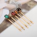 Gold Metal Women Vintage Fashion Girls Pentagram Hair Hairpins Hairgrips. 