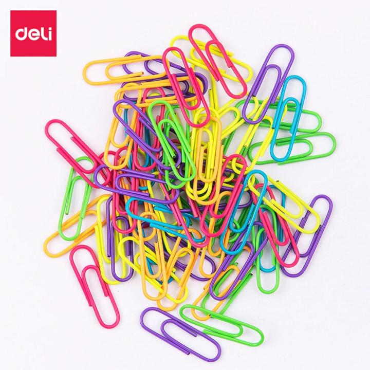 (20 pic) Colorful Plastic Gem Clip for Paper - Multicolor / পেপার ক্লিপ ...