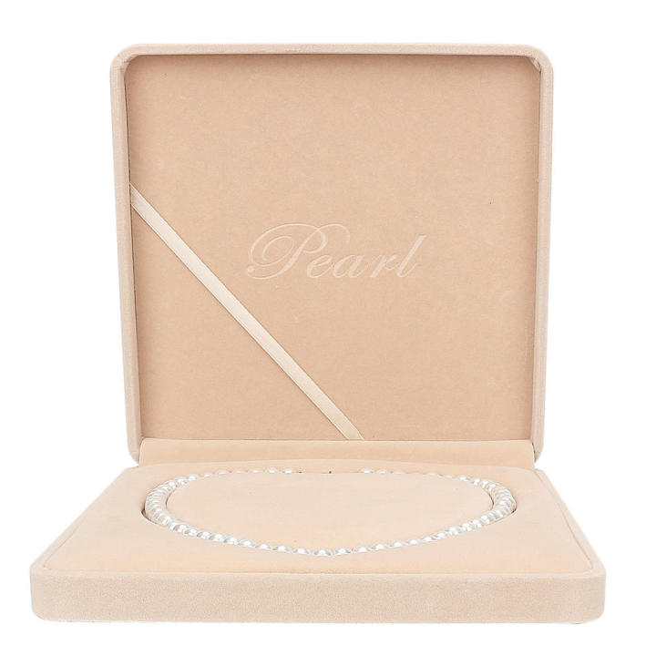 Flocked Necklace Box Durable Velvet Inches Jewelry Packaging Premium Quality Box Earrings Display Case for Wedding Jewelry Storage Display Purposes Bridesmaid Retail