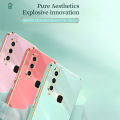 Luxury 6D Plating Soft Casing Silicone Square Frame Phone Case For vivo Y11 / Y12 / Y15 / Y17 Phone Case Shiny Bling Back Cover Coque.
