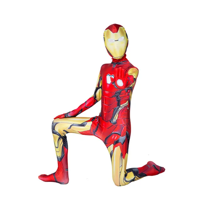 Kids%20Superhero%20Spiderman%20Cosplay%20Costume%20Iron%20Man%20Black%20Panther%20Zentai%20Jumpsuit%20Bodysuit%20Halloween%20Party%20Costumes%20for%20Boys%20Girls%20-%20Image%204