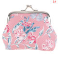 【Limited edition】 Printed Flowers Purse Hasp Wallet Small Pocket Purse Wedding Candy Bag Encounter. 