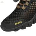 Men's Sneakers, Men Outdoor Shoes, Mesh Nonslip Breathable, Mountain Fashion Men Hiking Shoes, Male Footwear for Fitness Athletic, Walking Summer , Black, 40. 