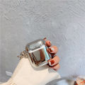 Electroplated beverage Evian Pro protective soft shell hanging chain 1 Apple 3rd generation trendy Bluetooth 2 Earphone cover suitable. 