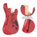 Electric Guitar Body Solid Wooden Electric Guitar Body Pre Drilled for Upgrade.