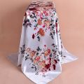 【Hey my home】25# Women Winter Knitting Scarf Flower Print Long Wrap Scarf Simulation Shawl Scarves Button Soft Wrap Shawls. 