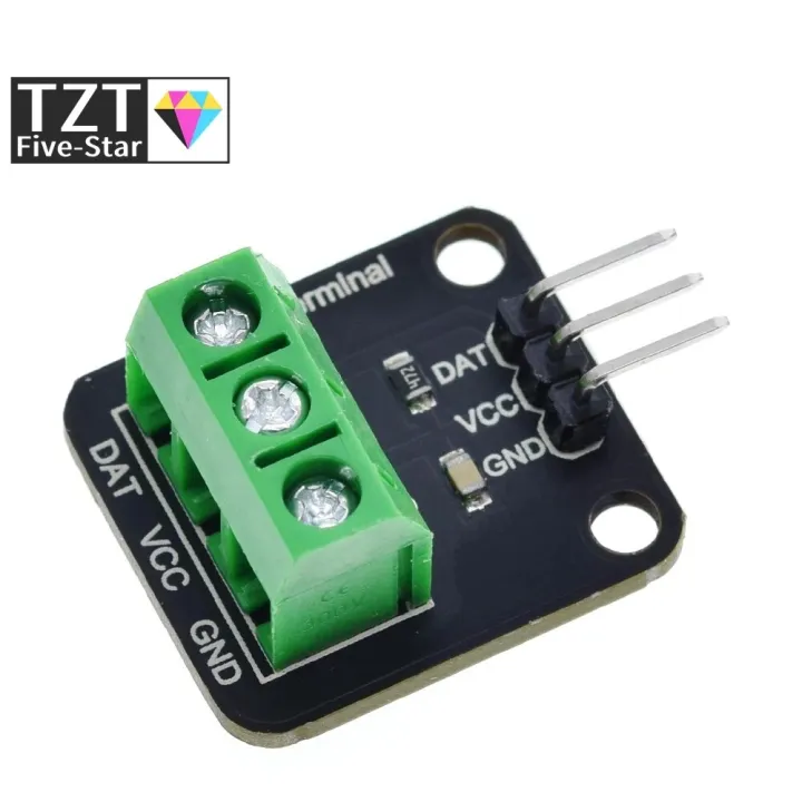 【YIYANGMAOYI111】Temperature Sensor Module Kit Waterproof 100CM Digital Sensor Steel Probe Terminal Adapter For Arduino