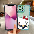 Jizetin for OPPO Reno 2 Back Cover Sweet Kitty Lens Full Protection Frame Phone Case Soft TPU Shockproof Mobile Phone Cases.