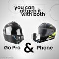 Camera mount/helmet chin mount strap for helmet.