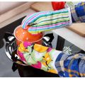 Solimo 100% Cotton Padded Oven Gloves Paisley- Multicolour.