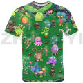 Hot Video Game My Singing Monsters Oversized T Shirt Fashion Casual Harajuku Vintage T Shirt 3D Kawaii Cartoon Tees.