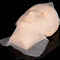 100pcs White Disposable Spa Face Gauze Mask Paper Sheet Beauty Salon Special Gauze Block Pre-Cut Facial Sheet Skin Fiber Paper SupermanS.