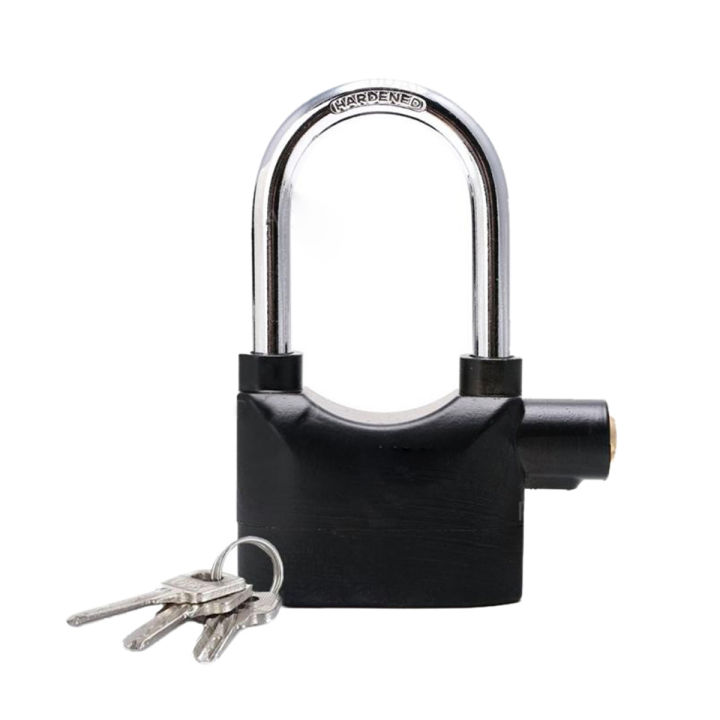 Large-sized protection alarm lock-black and silver for bikes and doors - Simple to Use