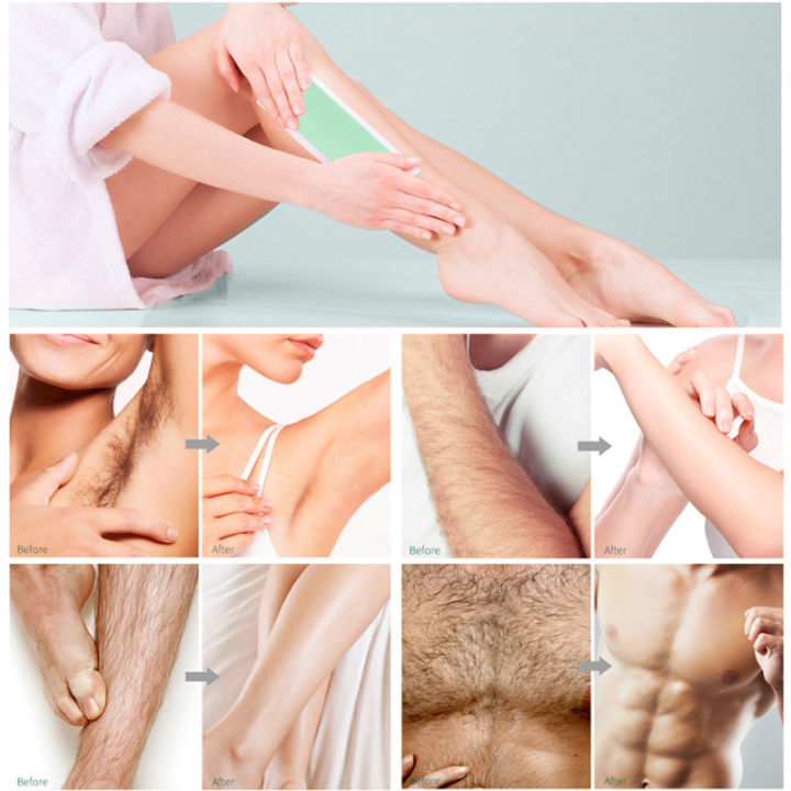 40pcs=20sheets%20Professional%20Summer%20Blue%20Hair%20Removal%20Double%20Sided%20Cold%20Wax%20Strips%20Paper%20For%20Leg%20Body%20Face%20Epilator%20Set%20-%20Image%205