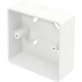 Molded PVC Box SINGLE Gang PVC Back Box For Gang Switches Gang Socket 86x85x33mm Faceplate Wall Mount Switch Socket White PVC Deep Box. 