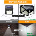 2Pcs 100 LED Solar Power Wall Light Motion Sensor Waterproof Lamp Outdoor light Simple Fidelity design. 