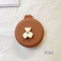 Cute Mini Mirror One Piece Portable Folding Air Cushion Airbag Comb for Kids and Girls. 