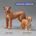 Solid Simulation Wild Animals Model Tiger Lions Elephants Zebra Animal Action Figures African Animals Family Model Set Toys.