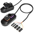 2M Desktop Computer Power Button PC Switch Mechanical Key External Power On Off Power Supply Button Restart Button for PC Case.