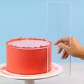 Transparent Cake Cream Scraper Cake Making Scraper Rectangular Acrylic Cake Baking Tool Cake Scraper For Bakery 12/14/10/8 Inch.