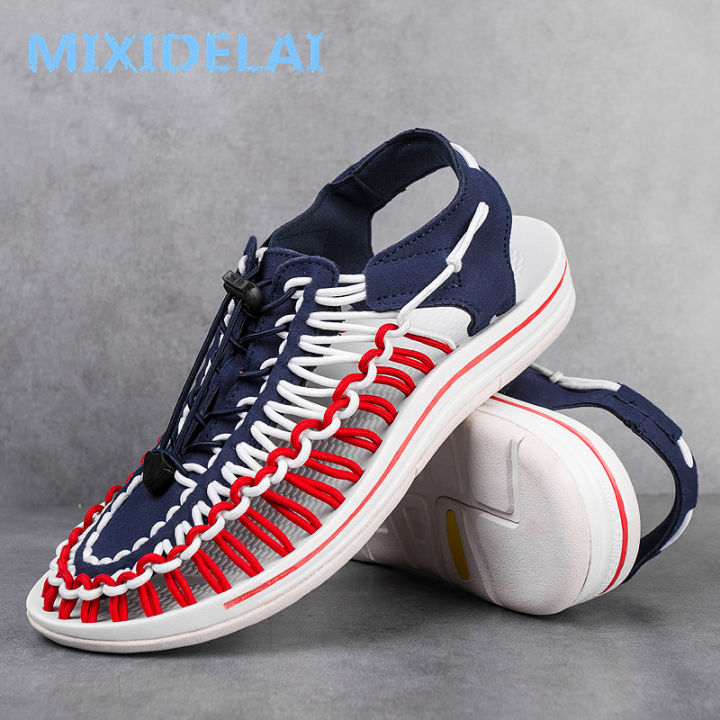 MIXIDELAI%20Summer%20Big%20Size%2047%20Men%20Sandals%20Fashion%20Handmade%20Weaving%20Design%20Breathable%20Casual%20Beach%20Shoes%20Outdoor%20Sandals%20For%20Men%20-%20Image%203