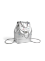Korean Faux Diamond Aesthetic Leather Mini Bucket Fashion Niche All Match Chain Backpack Luxury Fairy Grunge Y2k Girl Handbag. 