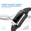 Migeet Temperature Measurement Bracelets Ultrasonic Mosquito Repellent Bands Non-Toxic Deet Free Bug Insect Repellent Band Reusable Long Protection Support Clock.