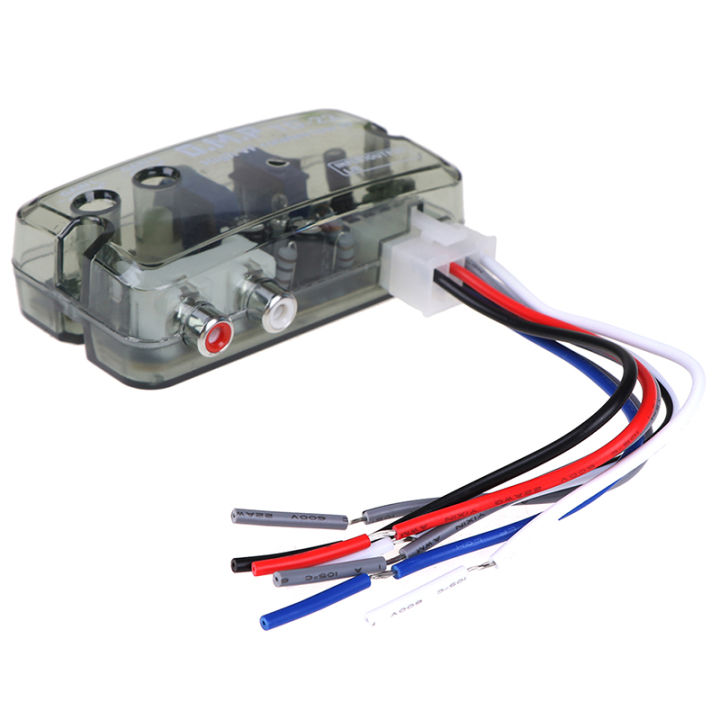 Auto Car Audio Converter 12V RCA Stereo High To Low Adjustable Converter Adapter Eatop