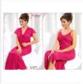 Two-Part Women Fashionable Night Dress - Step into Style and Comfort with This Night Dress. 