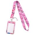 Lilo Stitch Cute Couples Lanyard For Keys Chain Credit Card Cover Pass Mobile Phone Charm Straps ID Badge Holder Key Accessories. 