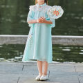 DSstyles Girls Hanfu Ancient Costume Chinese Style Princess Dress Traditional Cheongsam Qipao Outfits (3-8 Years Old). 